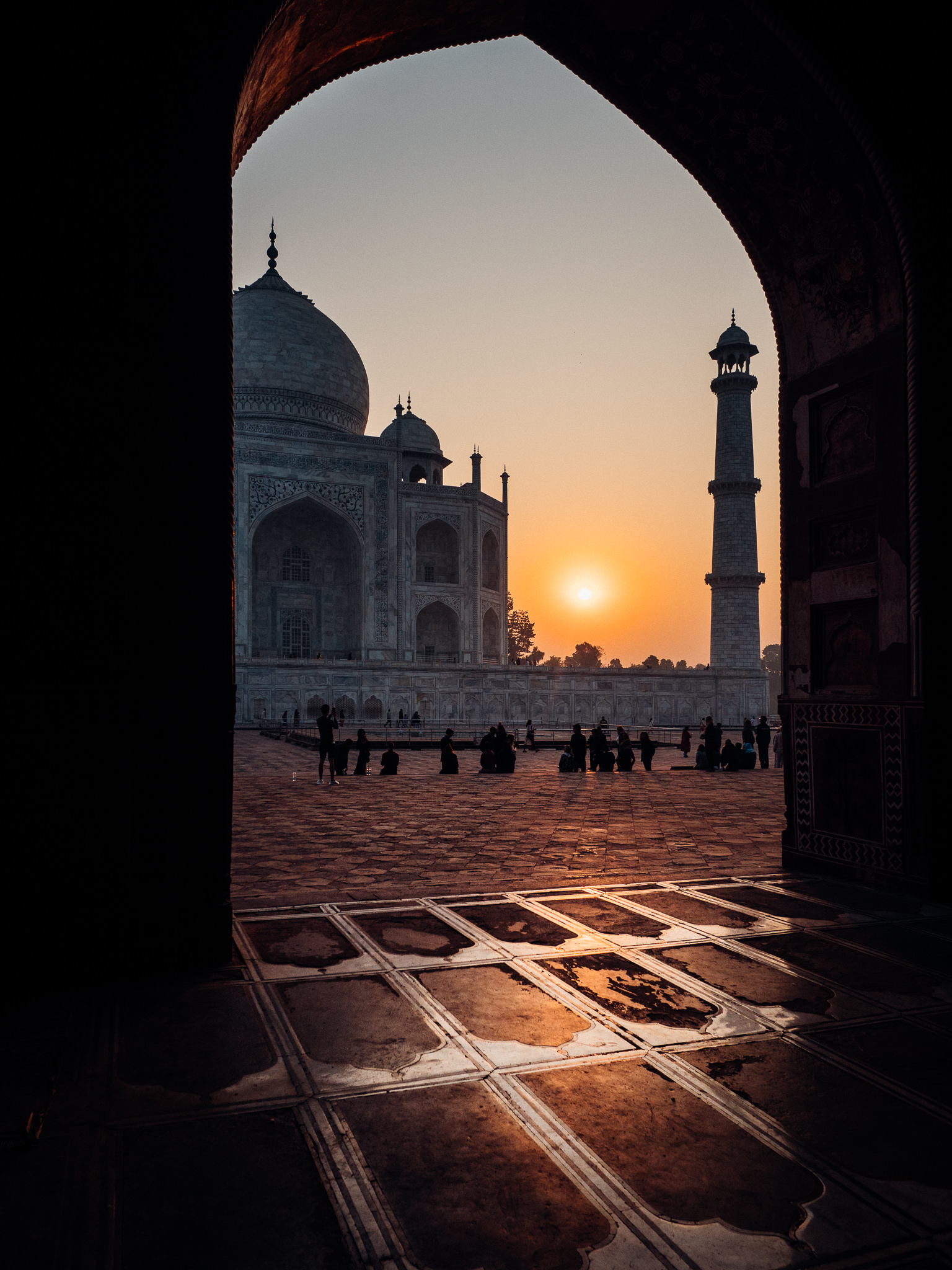 Taj Mahal at sunrise