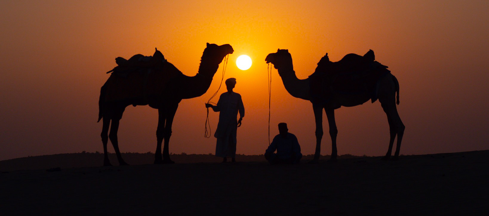 Sunset on the sand dunes in Jaisalmer — and yes, we will endeavor to create a photo like this together!